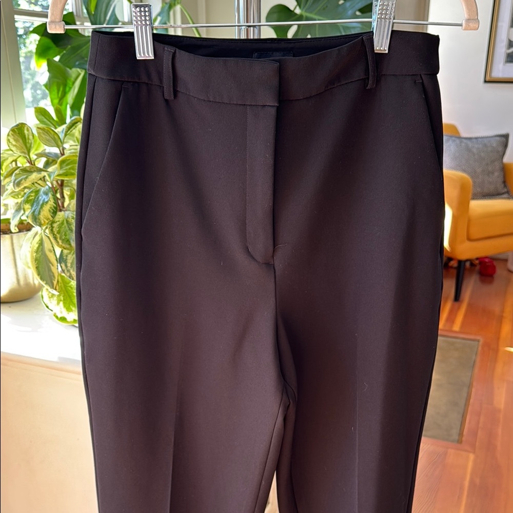 Express Editor Straight, super high rise Chic Black Trousers